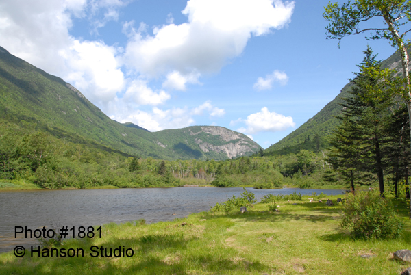 Crawford Notch, NH - Notch over Willey Pond - Summer